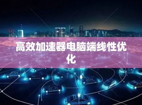 高效加速器电脑端线性优化