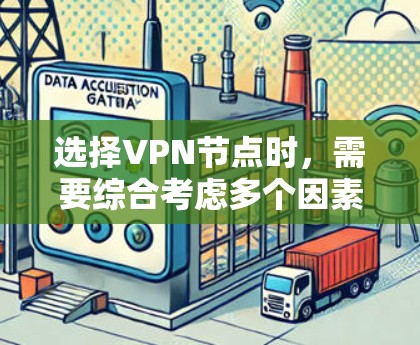 选择VPN节点时,需要综合考虑多个因素以确保安全和有效性。以下是一个结构化的指南