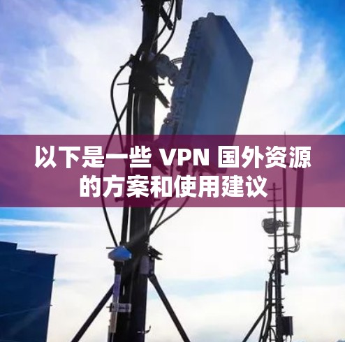 以下是一些 VPN 国外资源的方案和使用建议 以下是一些 VPN 国外资源的方案和使用建议