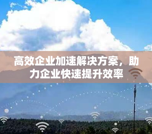 高效企业加速解决方案，助力企业快速提升效率