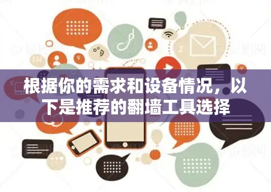 根据你的需求和设备情况，以下是推荐的翻墙工具选择