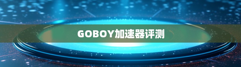 GOBOY加速器评测