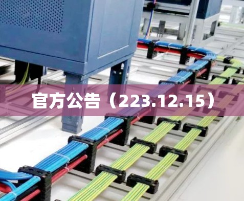 官方公告(223.12.15)