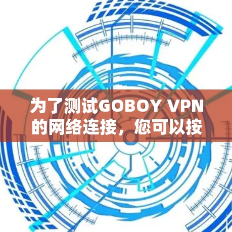 为了测试GOBOY VPN的网络连接，您可以按照以下步骤操作
